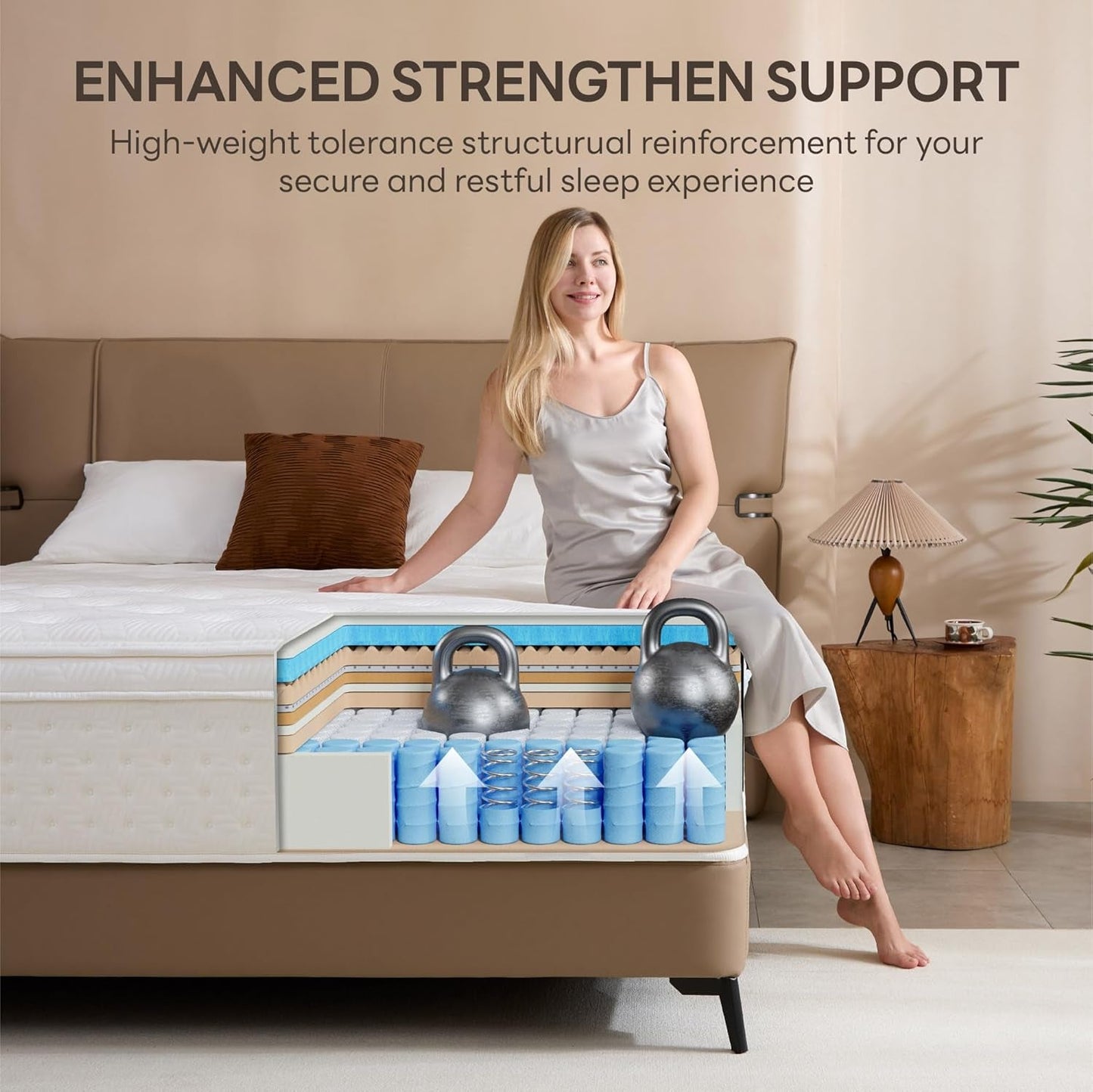 10-Inch Full Hybrid Mattress Gel-Infused Memory Foam