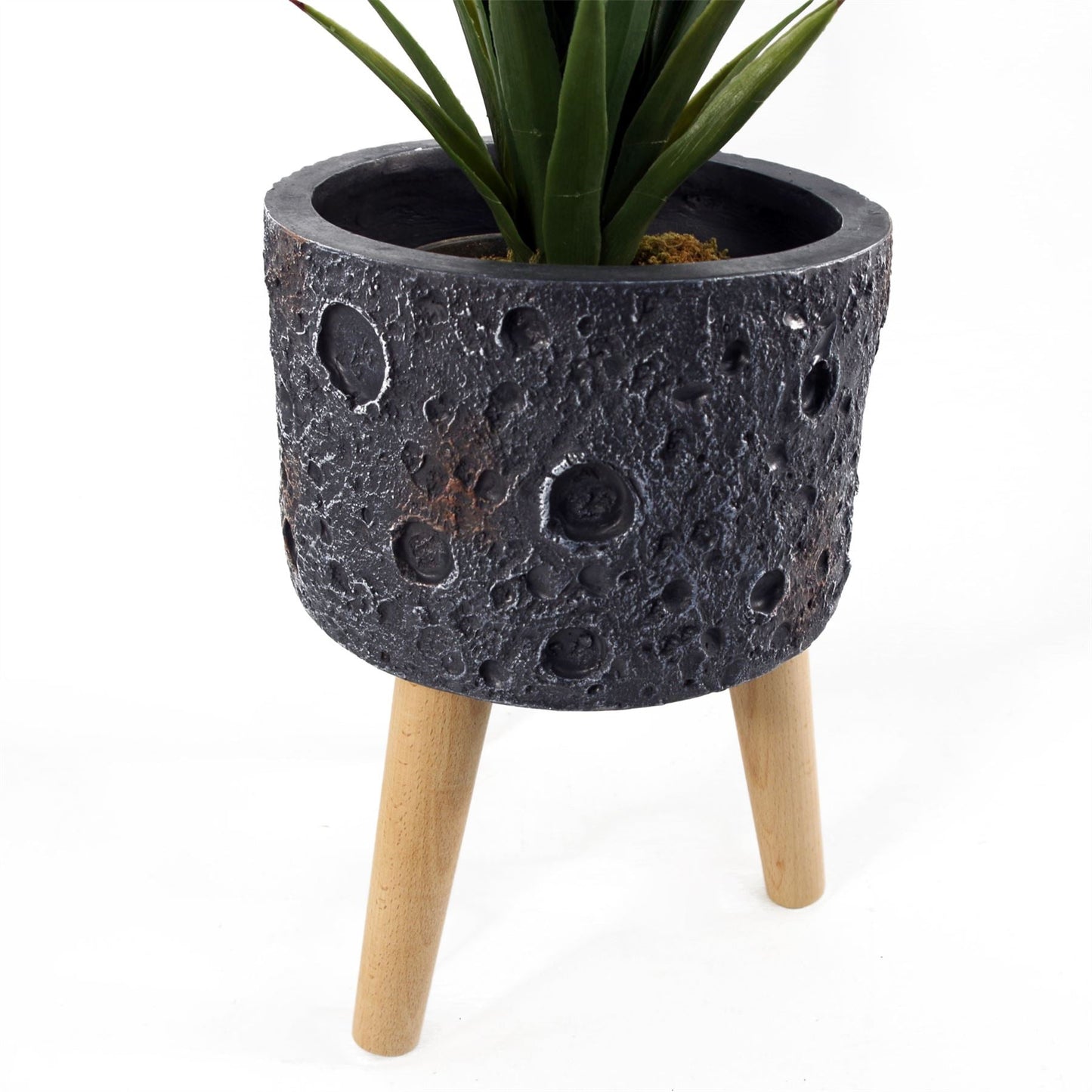 Large Planters Plant Pots Large Lunar Black Planter 35cm x 24cm Botanik