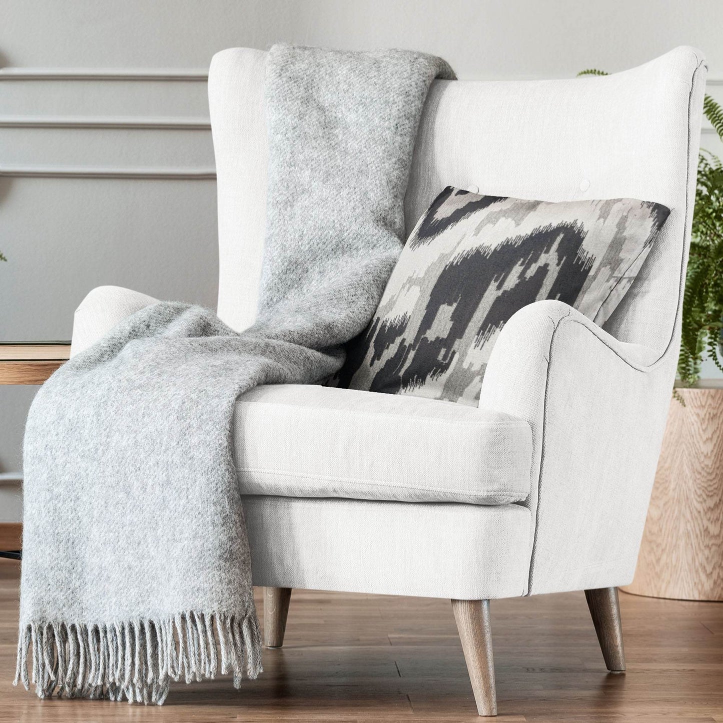 Plutus Velvet Glamour Black, White, Cream Handmade Luxury Pillow