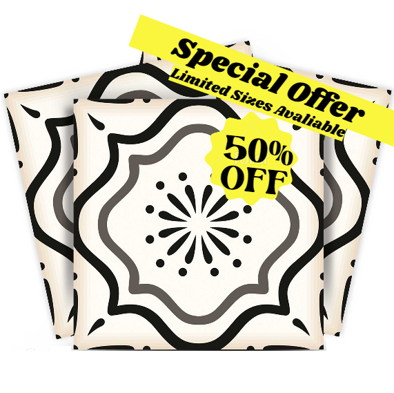 Special Offer Grey Shades Pattern Kitchen Backsplash Tiles Model B5 - Limited Sizes Available