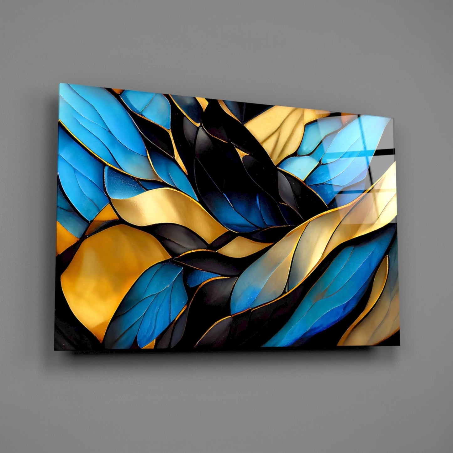 Abstract Art Glass Wall Art