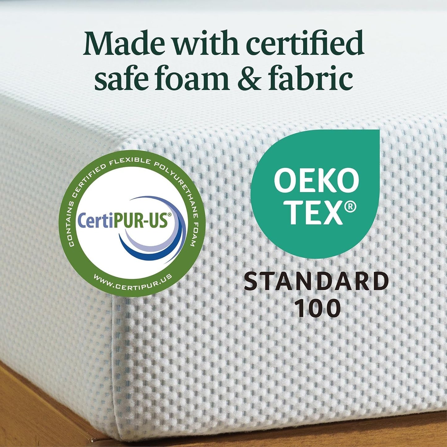 Cooling Green Tea Memory Foam Twin Mattress for Comfort