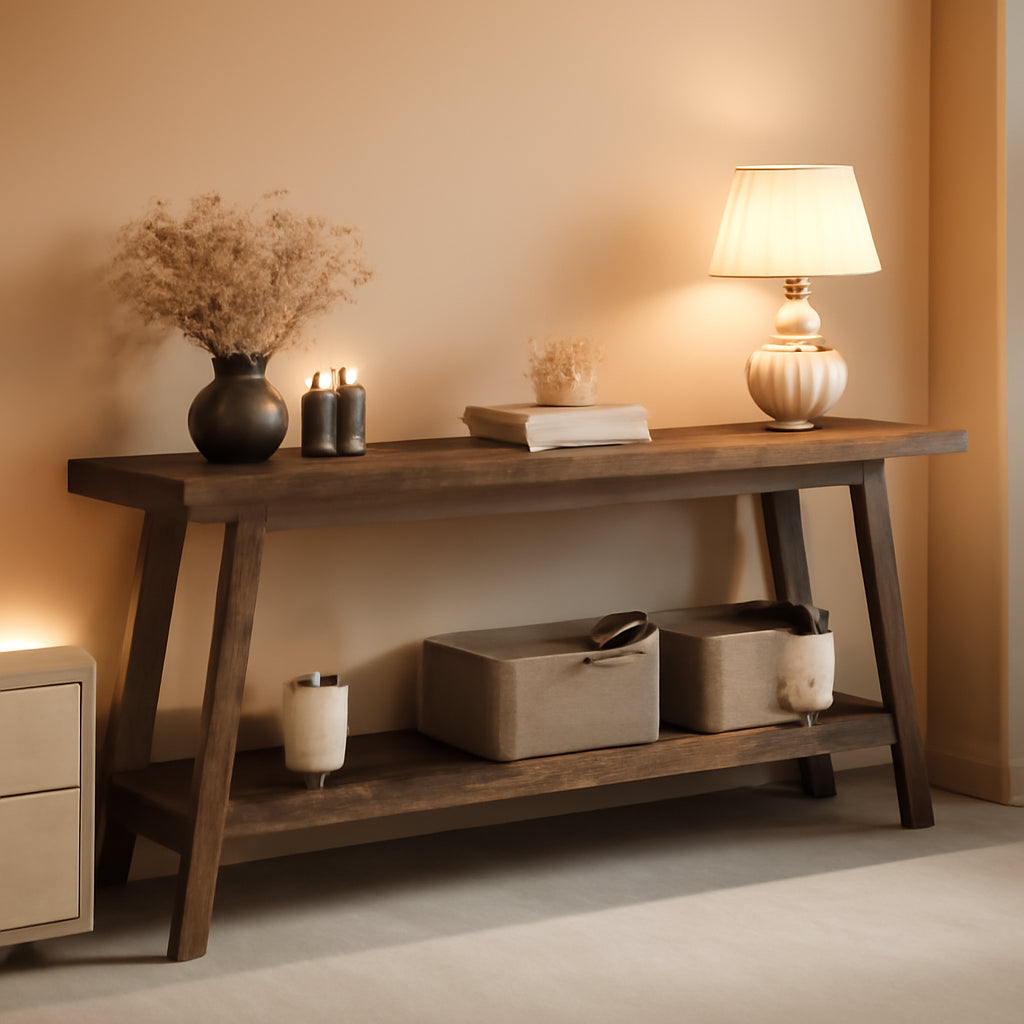 70.9 Inches Entryway Console Table Farmhouse Rustic