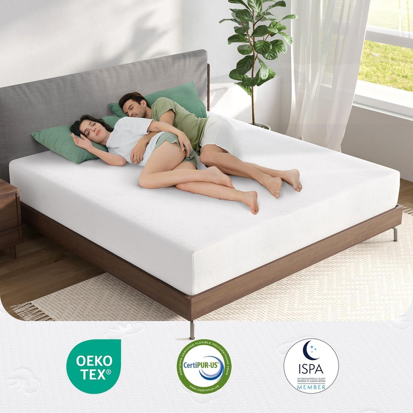 14 Inch Queen Size Memory Foam Mattress for Comfort
