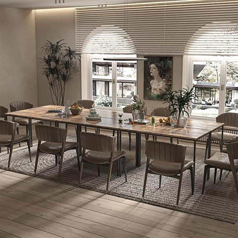 Rustic Vintage Brown Conference Table For 16 Seats