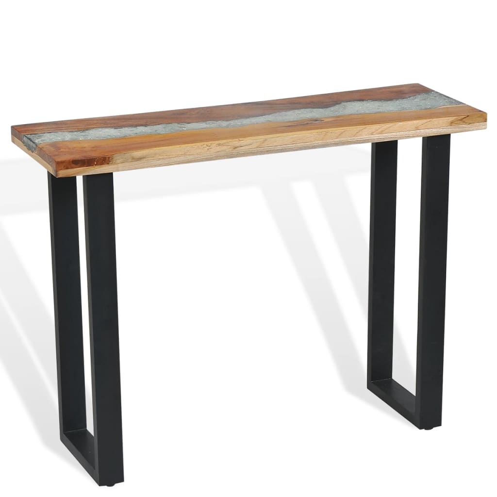 vidaXL Console Table Teak 39.4"x13.8"x29.5"