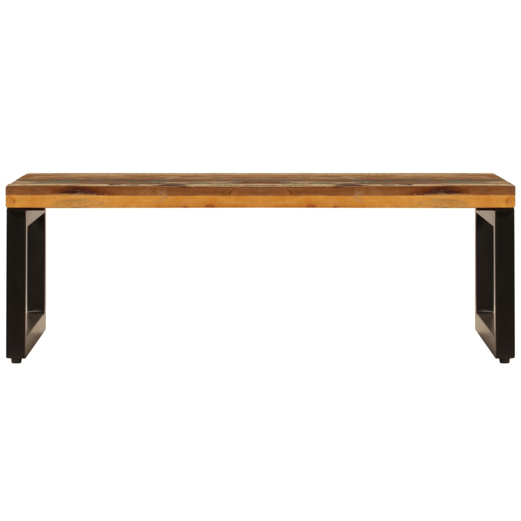 vidaXL Coffee Table 39.4"x19.7"x13.8" Solid Reclaimed Wood and Steel
