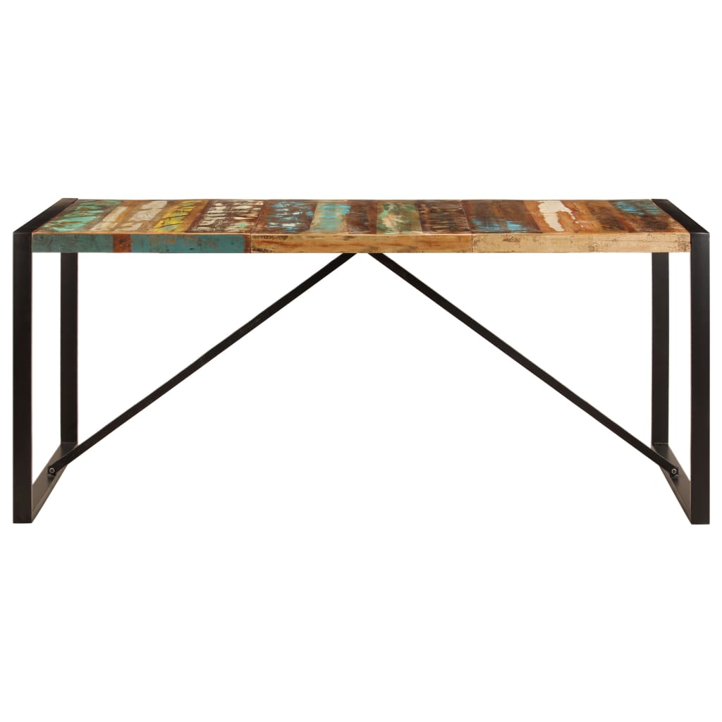 vidaXL Dining Table 70.9"x35.4"x29.5" Solid Reclaimed Wood