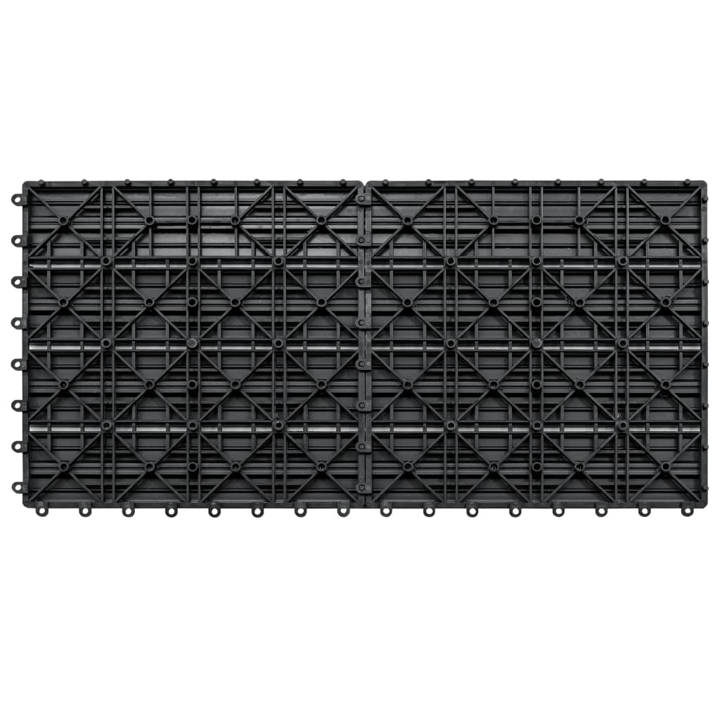 vidaXL Decking Tile Patio Floor Tile Interlocking Outdoor Flooring Tile 6 pcs