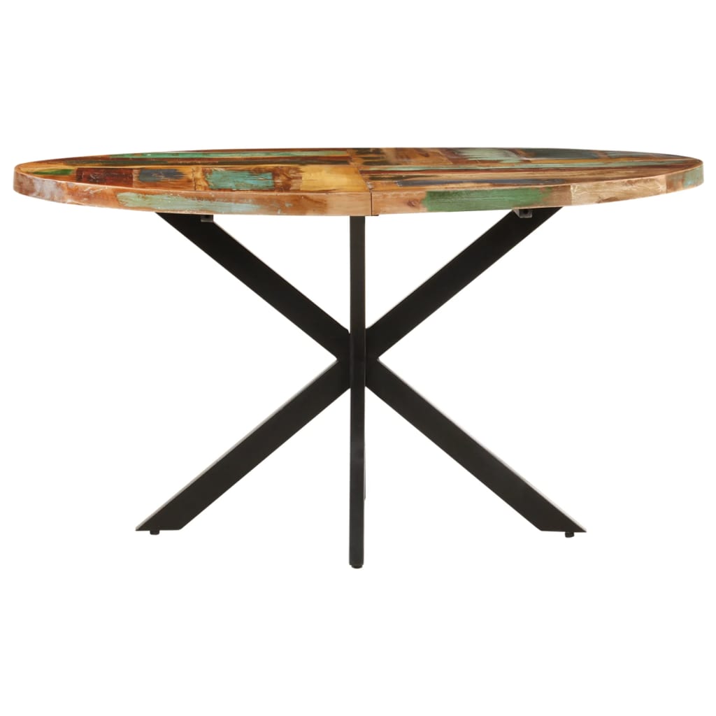 vidaXL Dining Table 55.1"x31.5"x29.5" Solid Reclaimed Wood