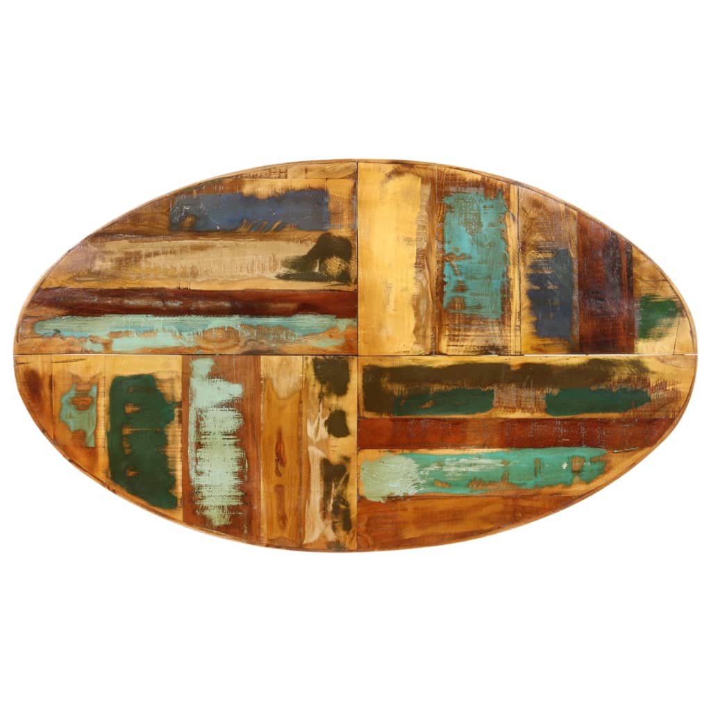 vidaXL Dining Table 55.1"x31.5"x29.5" Solid Reclaimed Wood