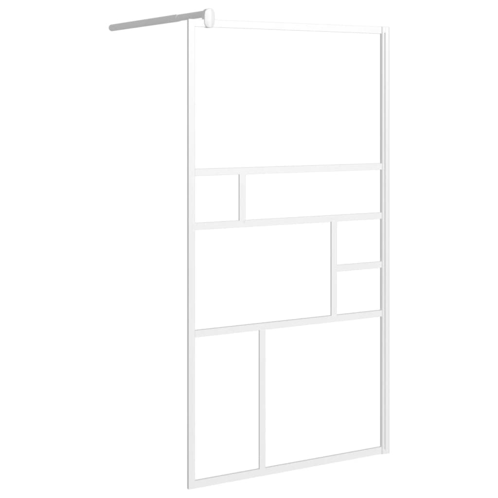 vidaXL Walk-in Shower Enclosure Bathroom Wall Panel Shower Screen ESG Glass