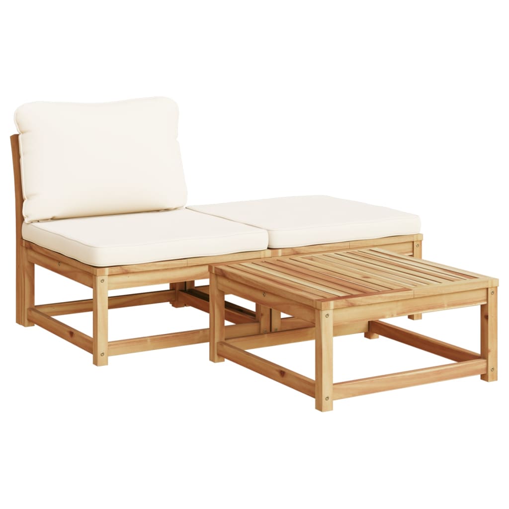 vidaXL 6 Piece Patio Lounge Set with Cushions Solid Wood Acacia
