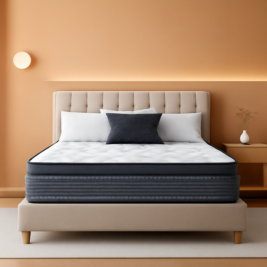 Queen Hybrid Mattress 12 Inch Fiberglass Free Memory Foam