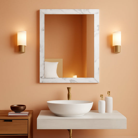 Wall Mirror Frameless 24x32 Bathroom Vanity Decor Accent