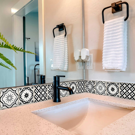 Space design Tile Stickers multiple Gray tiles patterns Model - B100