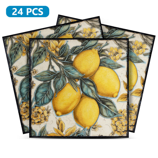 Vintage Lemon Rustic Retro for kitchen tiles renovation Tile Stickers Model - L27