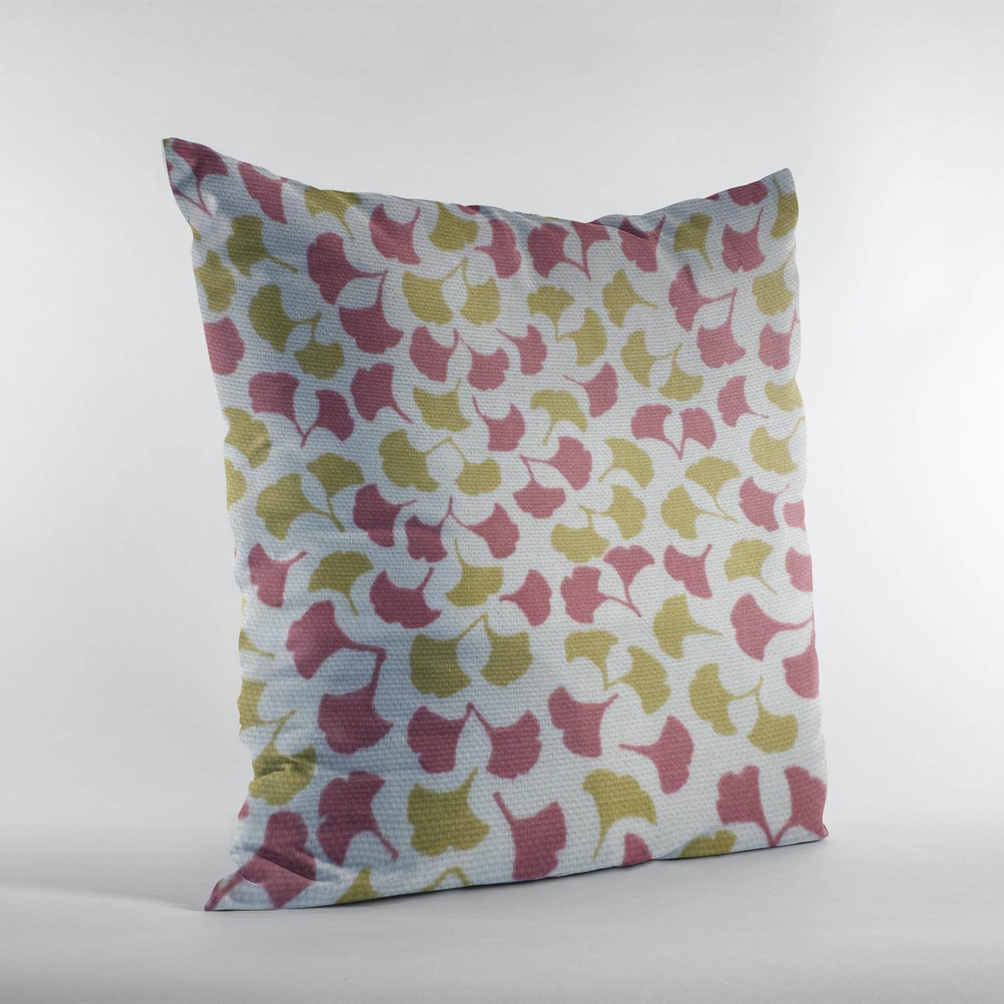 Plutus Red Mustard Beige Autumn Blossom Floral Luxury Throw Pillow