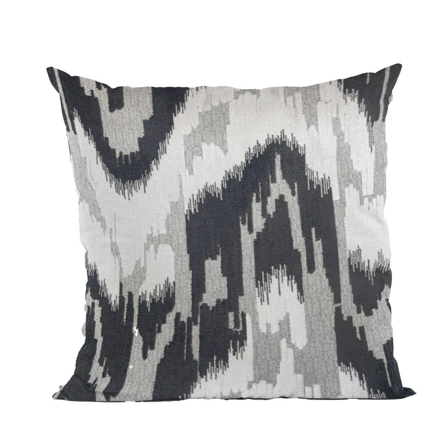 Plutus Velvet Glamour Black, White, Cream Handmade Luxury Pillow