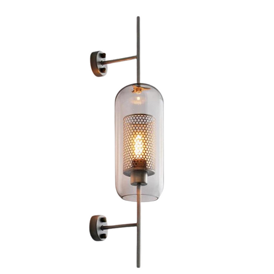 Retro Industrial Luxuries Glass Ball Wall Lamp Sconce with Bronze