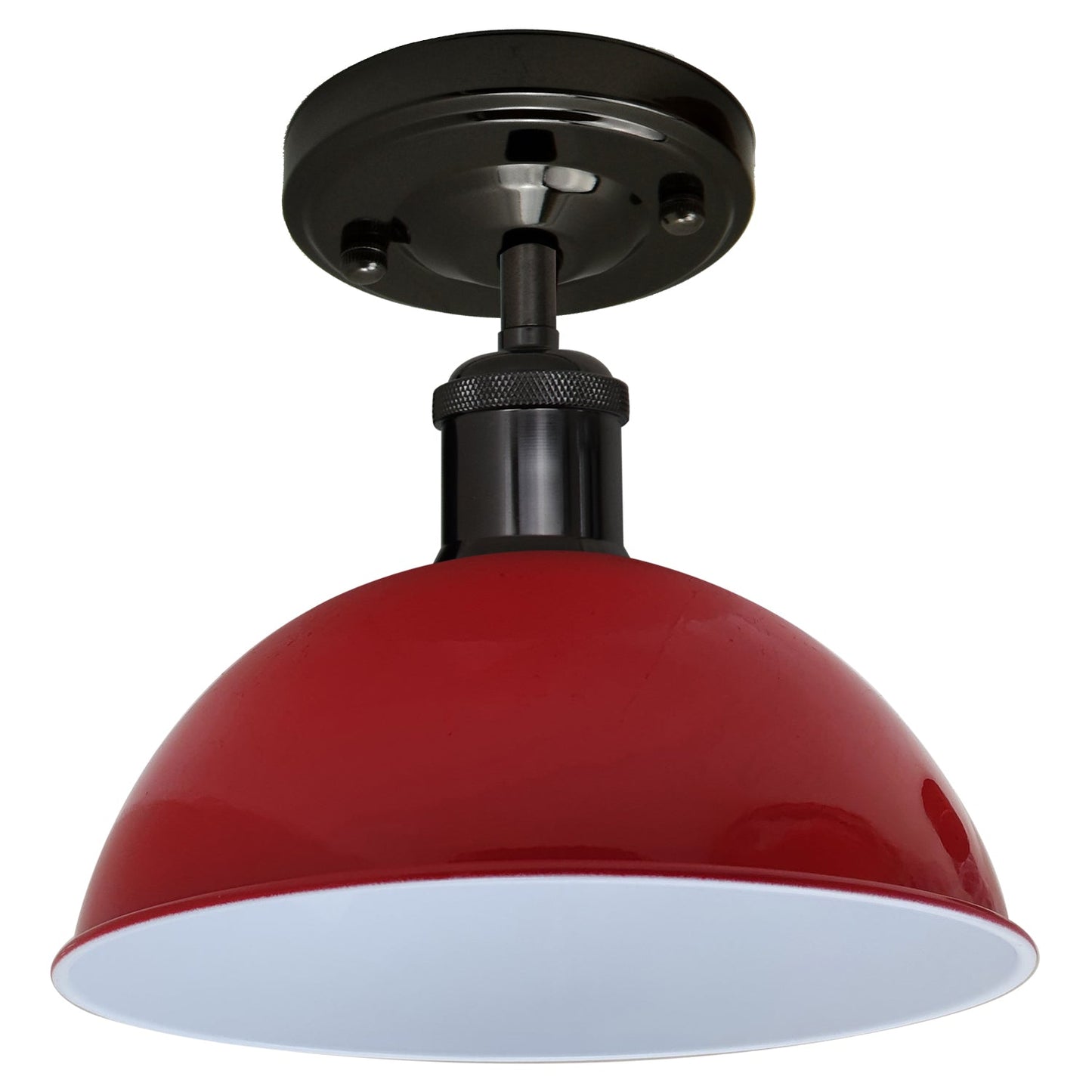 Red Semi-Flush Ceiling Light for Modern Home Decor~1638