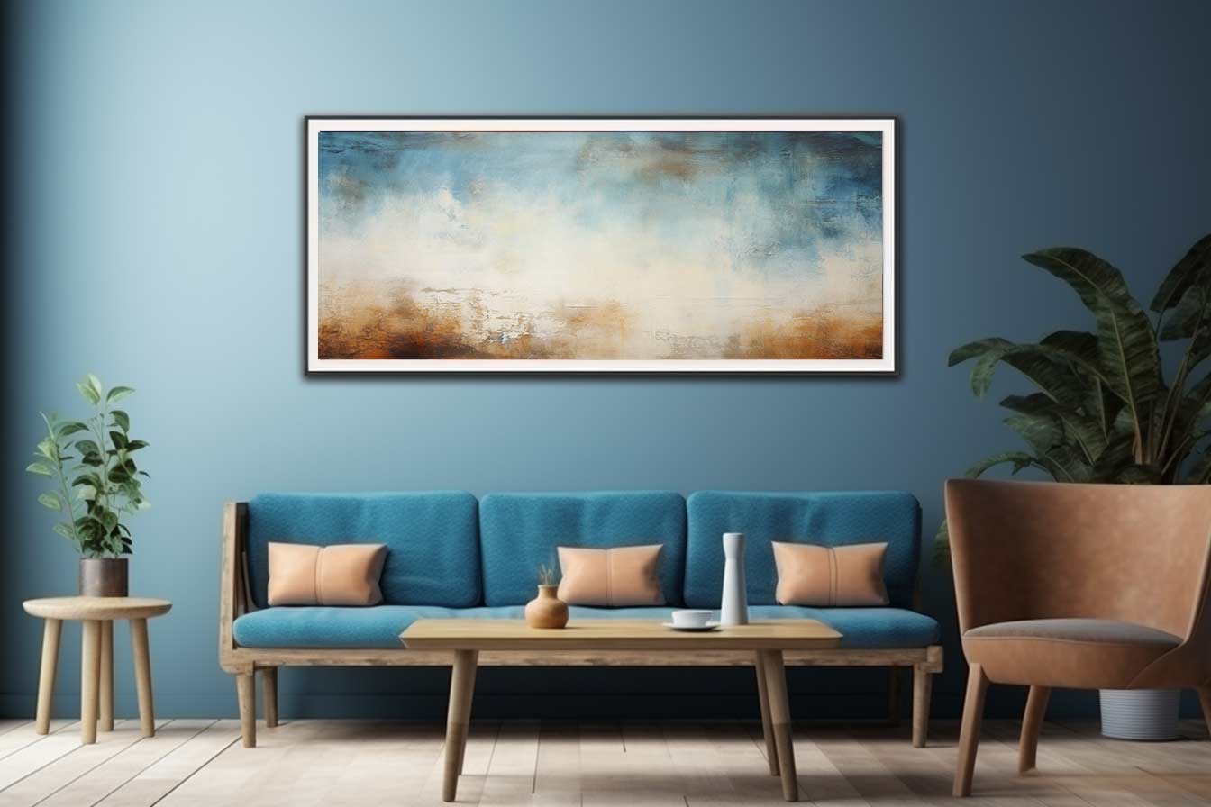 Blue Brown Art  Canvas Art Painting