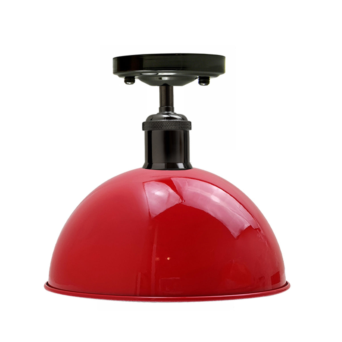 Red Semi-Flush Ceiling Light for Modern Home Decor~1638