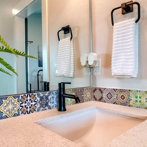 Vintage Spanish Durable Floor Tile stickers removable for renters mixed patterns Model - HA5