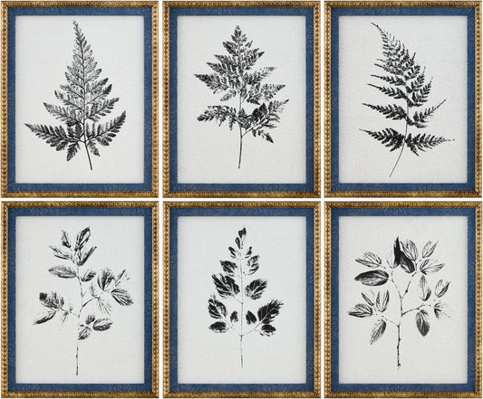 Aqua Blue Rustic Framed Wall Art for modern gallery walls