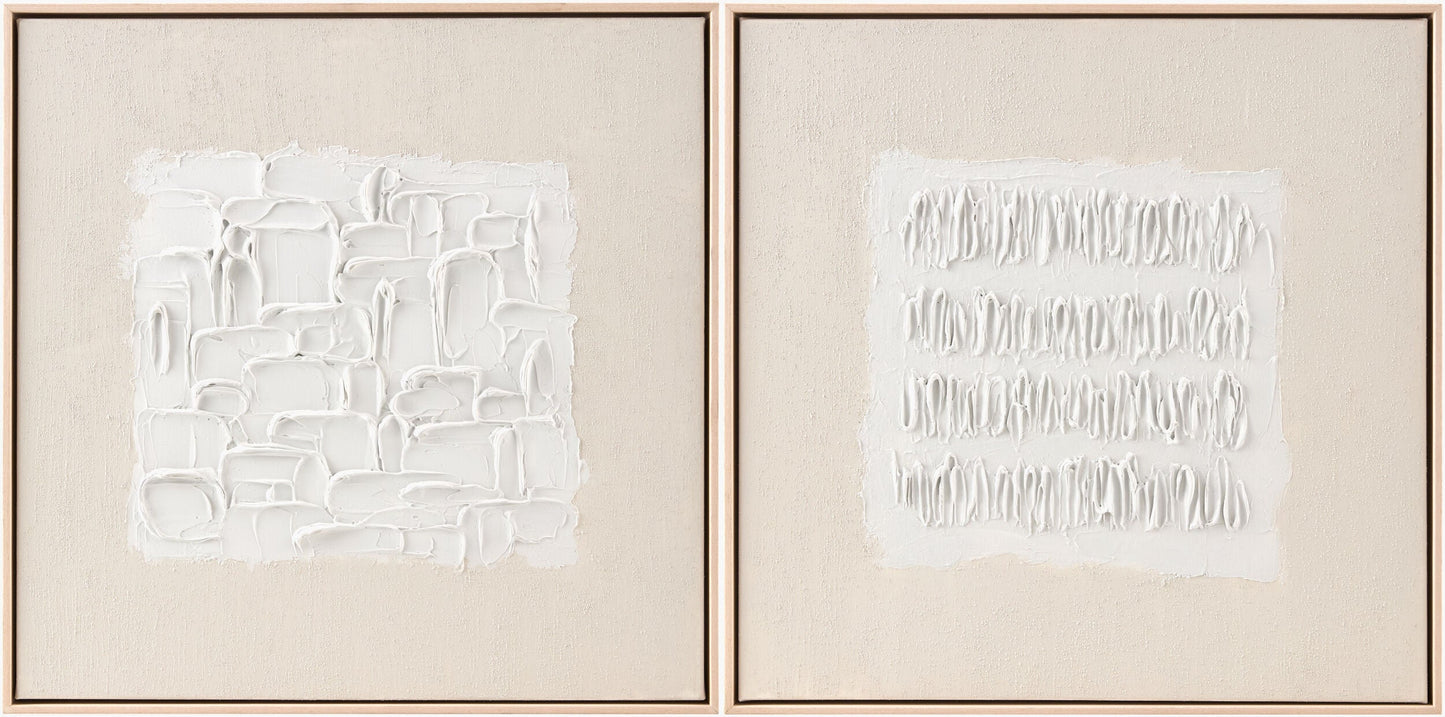 Warm Light Gray Modern Framed Wall Art for modern gallery walls