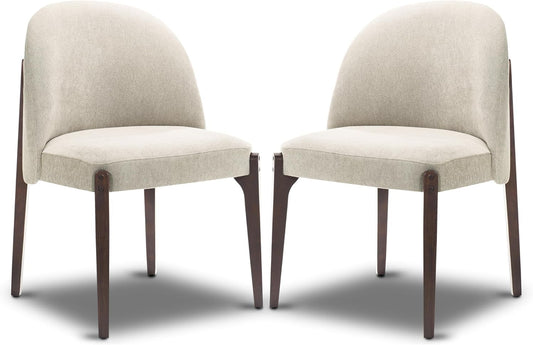 Pietta Dining Chair Luna Grey Luxurious Upholstery