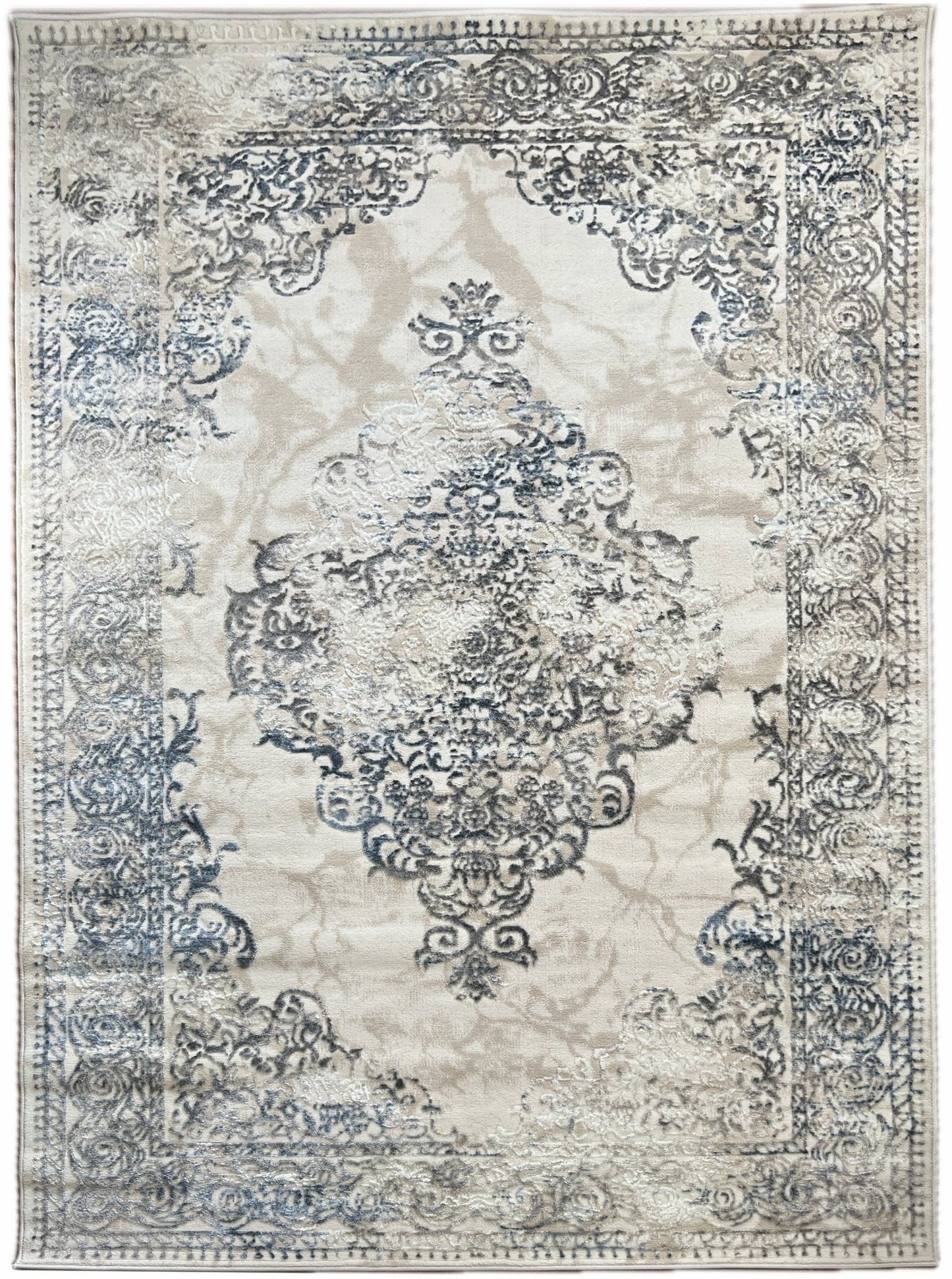 Canvello Area Rugs Premium Rugs for Living Room, Bedroom, Home Dining, Ivory, Grey, Beige, Blue