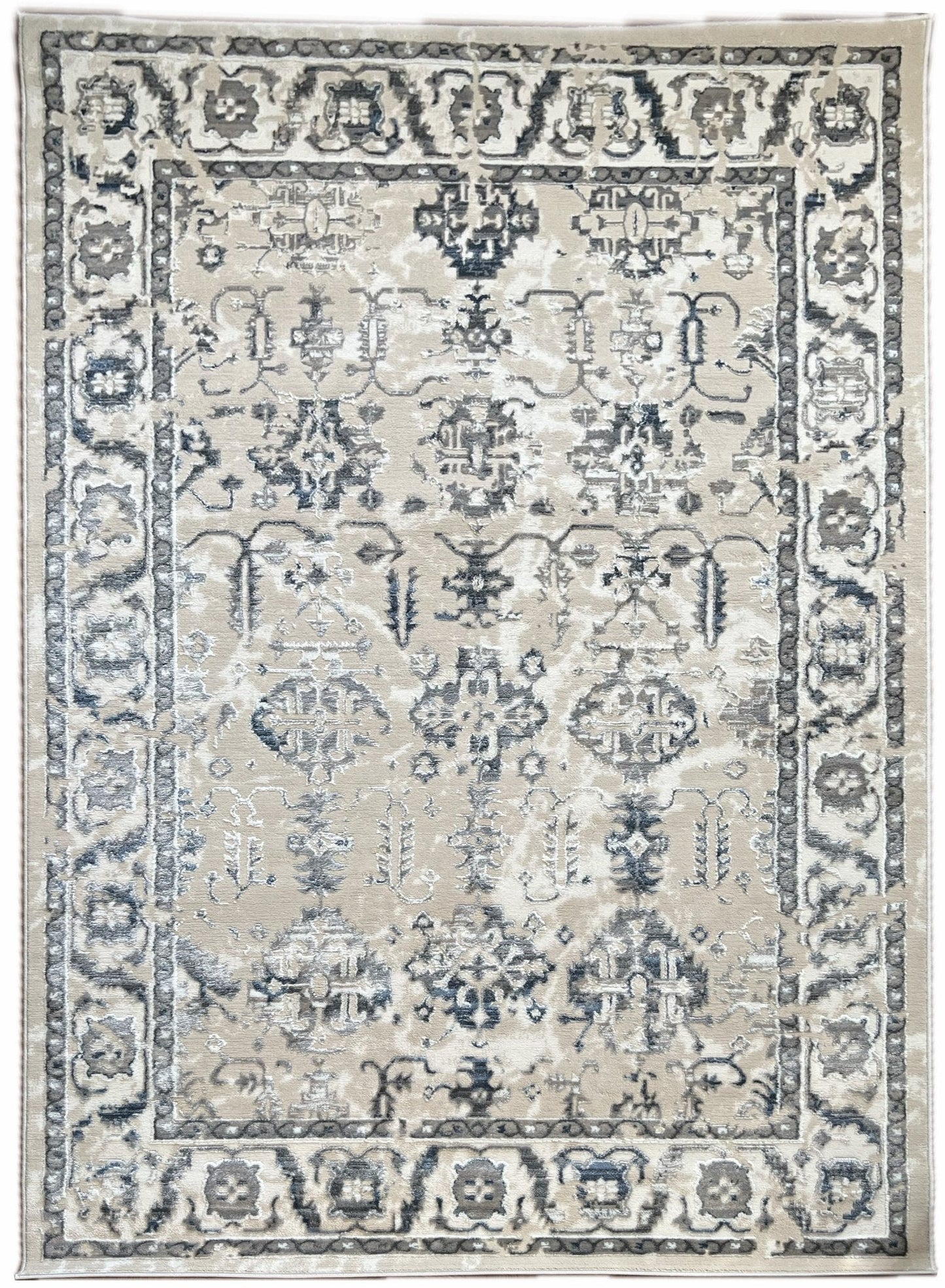 Canvello Area Rugs Premium Rugs for Living Room, Bedroom, Home Dining, Ivory, Grey, Beige, Blue