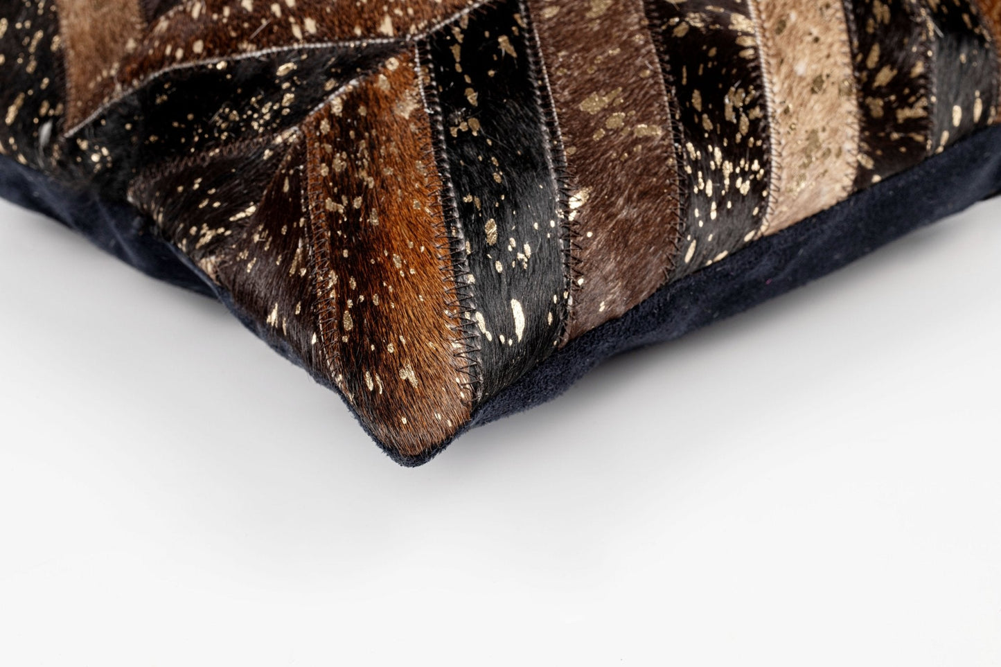 Canvello Genuine Cowhide Leather Decorative Throw Pillows - Handmade Patchwork Boho Accent Pillows For Sofa, Couch, Bed, Chair - Western Southwestern Farmhouse Pillow Covers With Feather Down Insert Included