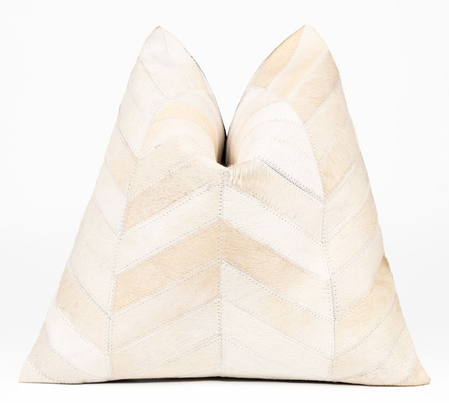 Canvello Genuine Cowhide Leather Decorative Throw Pillows - Handmade Patchwork Boho Accent Pillows For Sofa, Couch, Bed, Chair - Western Southwestern Farmhouse Pillow Covers With Feather Down Insert Included