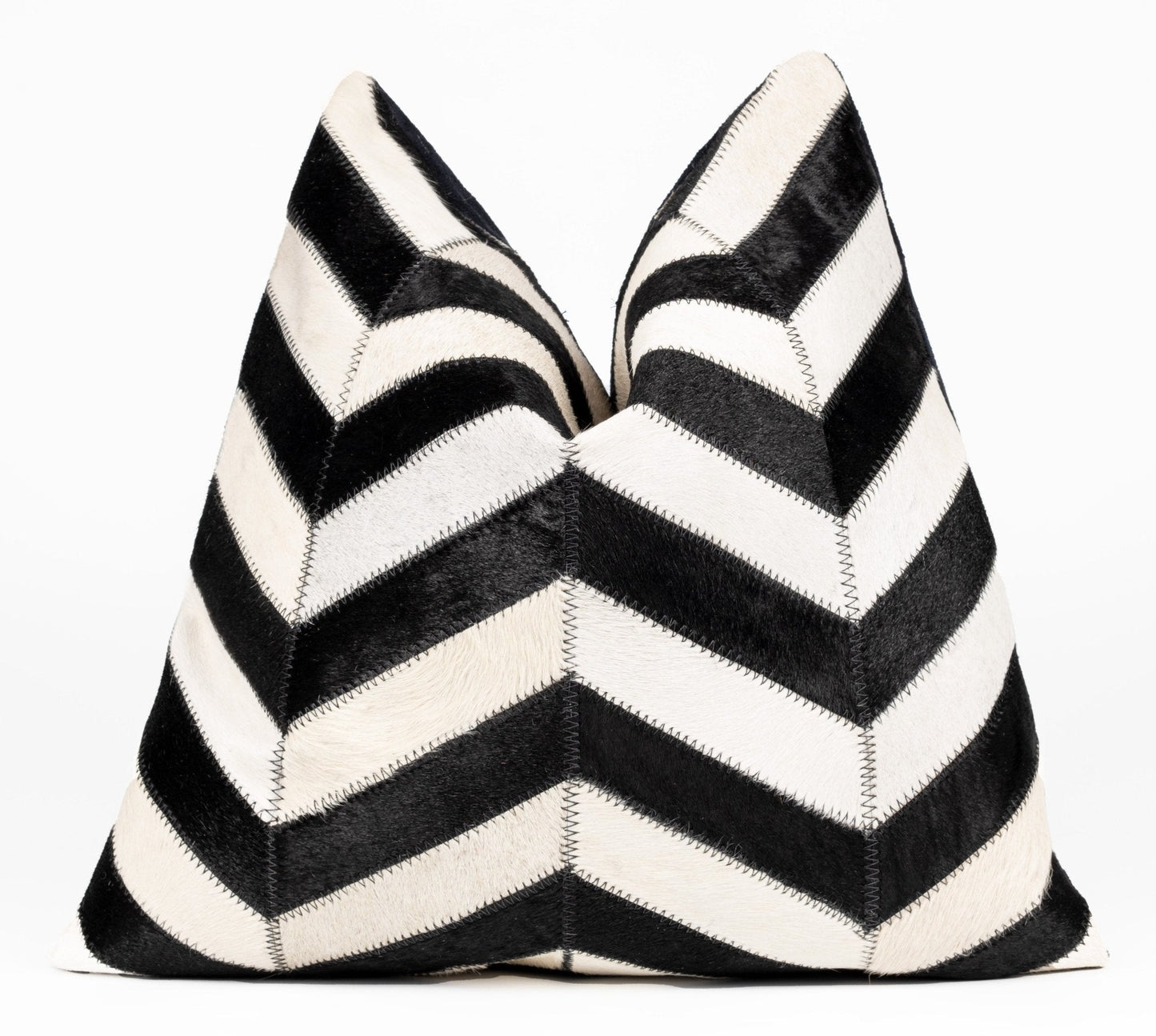 Canvello Genuine Cowhide Leather Decorative Throw Pillows - Handmade Patchwork Boho Accent Pillows For Sofa, Couch, Bed, Chair - Western Southwestern Farmhouse Pillow Covers With Feather Down Insert Included