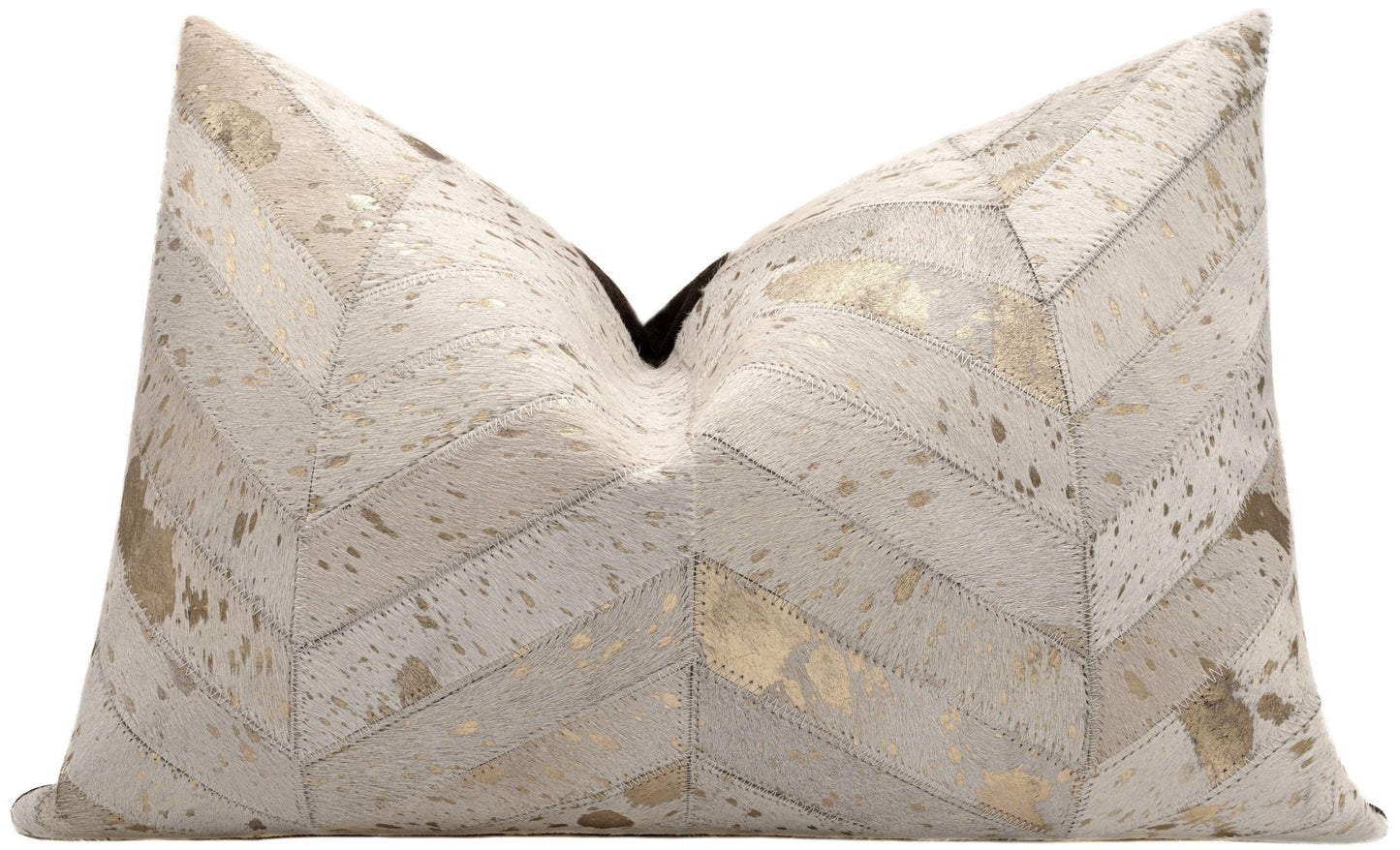 Canvello Genuine Cowhide Leather Decorative Throw Pillows - Handmade Patchwork Boho Accent Pillows For Sofa, Couch, Bed, Chair - Western Southwestern Farmhouse Pillow Covers With Feather Down Insert Included