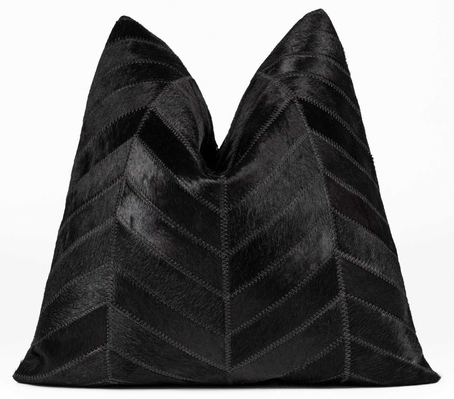 Canvello Genuine Cowhide Leather Decorative Throw Pillows - Handmade Patchwork Boho Accent Pillows For Sofa, Couch, Bed, Chair - Western Southwestern Farmhouse Pillow Covers With Feather Down Insert Included