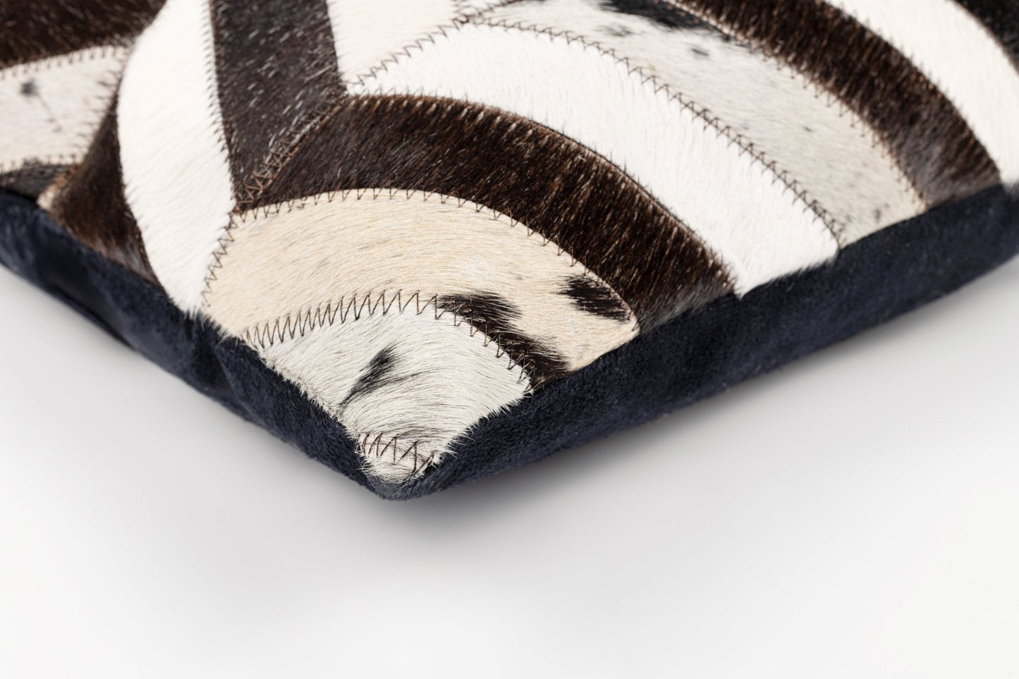 Canvello Genuine Cowhide Leather Decorative Throw Pillows - Handmade Patchwork Boho Accent Pillows For Sofa, Couch, Bed, Chair - Western Southwestern Farmhouse Pillow Covers With Feather Down Insert Included