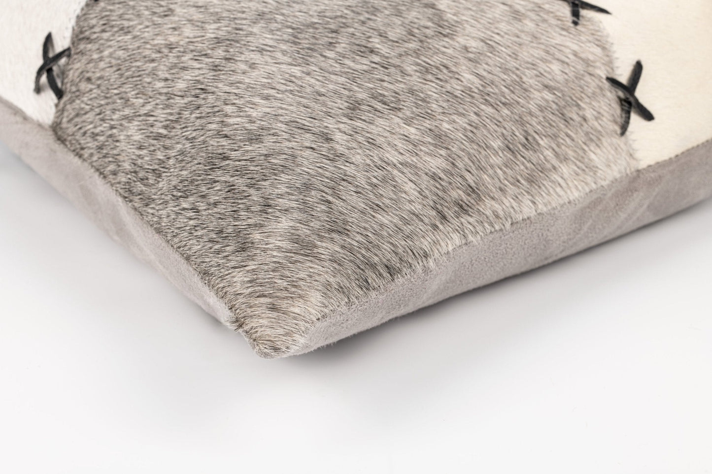 Canvello Genuine Cowhide Leather Decorative Throw Pillows - Handmade Patchwork Boho Accent Pillows For Sofa, Couch, Bed, Chair - Western Southwestern Farmhouse Pillow Covers With Feather Down Insert Included