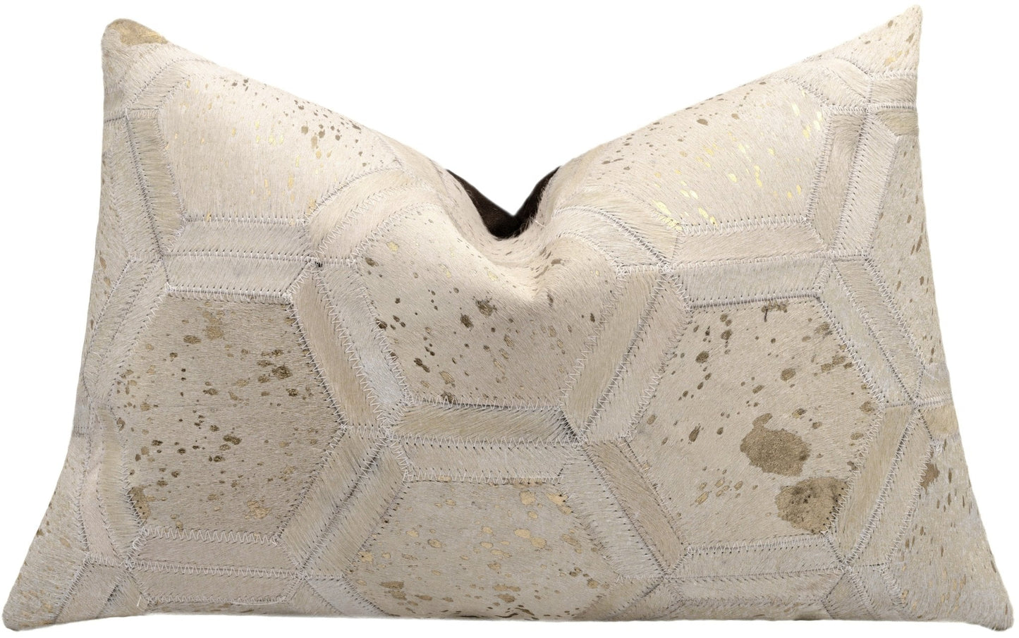 Canvello Genuine Cowhide Leather Decorative Throw Pillows - Handmade Patchwork Boho Accent Pillows For Sofa, Couch, Bed, Chair - Western Southwestern Farmhouse Pillow Covers With Feather Down Insert Included)