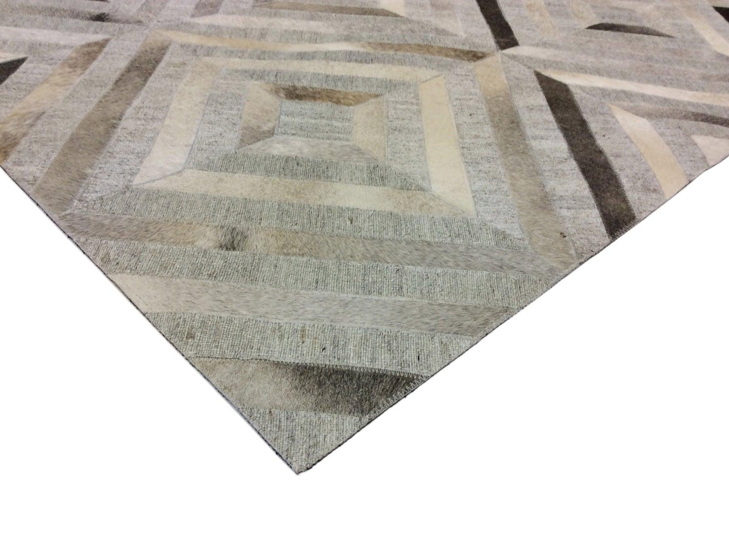 Canvello Hand-Loomed Cowhide Area Rugs- 2x3