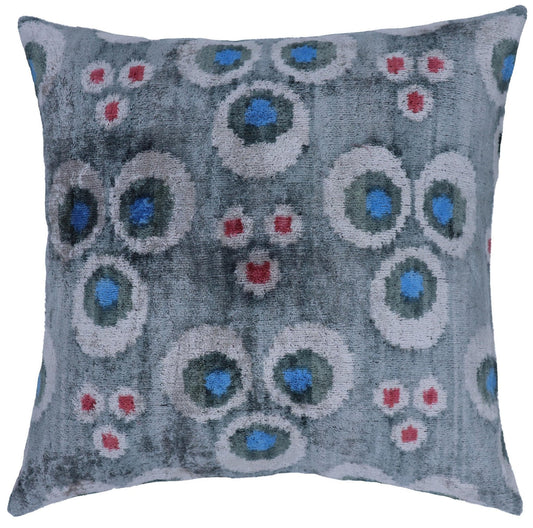 Canvello Handmade Gray Velvet Throw Pillow - 20x20