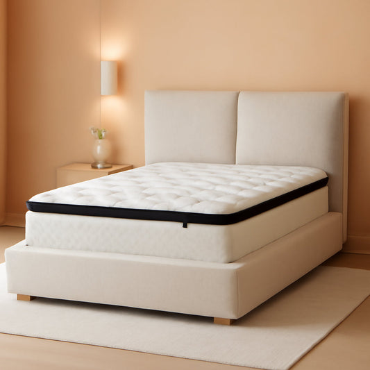 Queen Hybrid Mattress Cooling Gel, Medium-Firm, 12"