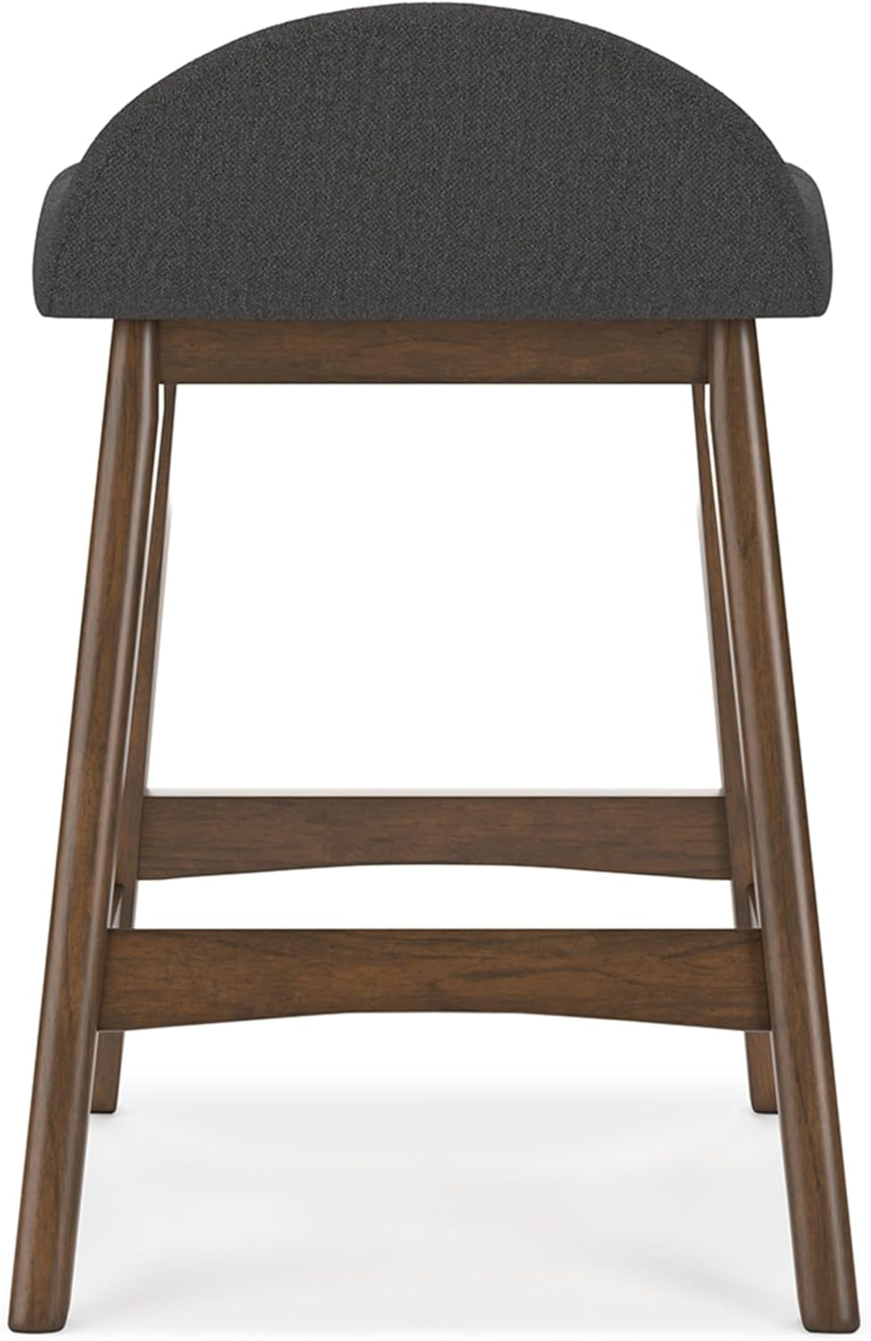 Counter Height Bar Stool Set Of 2 28.5 Inch Charcoal Brown