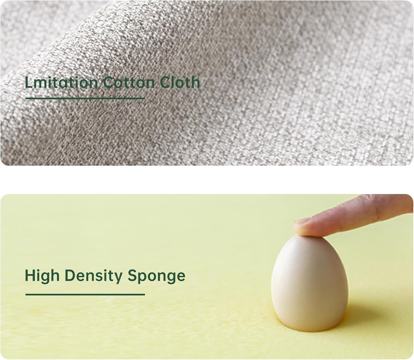 Solid Wood Oak Dining Chairs Beige Cushions