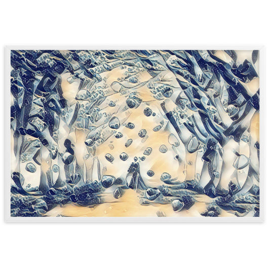 TO SEE MY HEART YOU MUST FIRST DIVE INTO MY TRUTH J.L VELVET Framed Poster