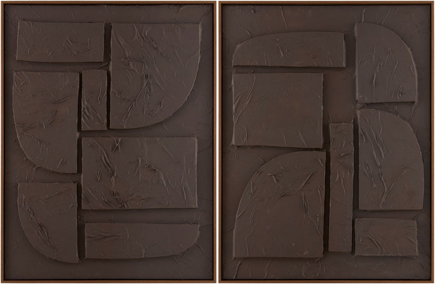 Soft Brick Red Modern Framed Wall Art for modern gallery walls