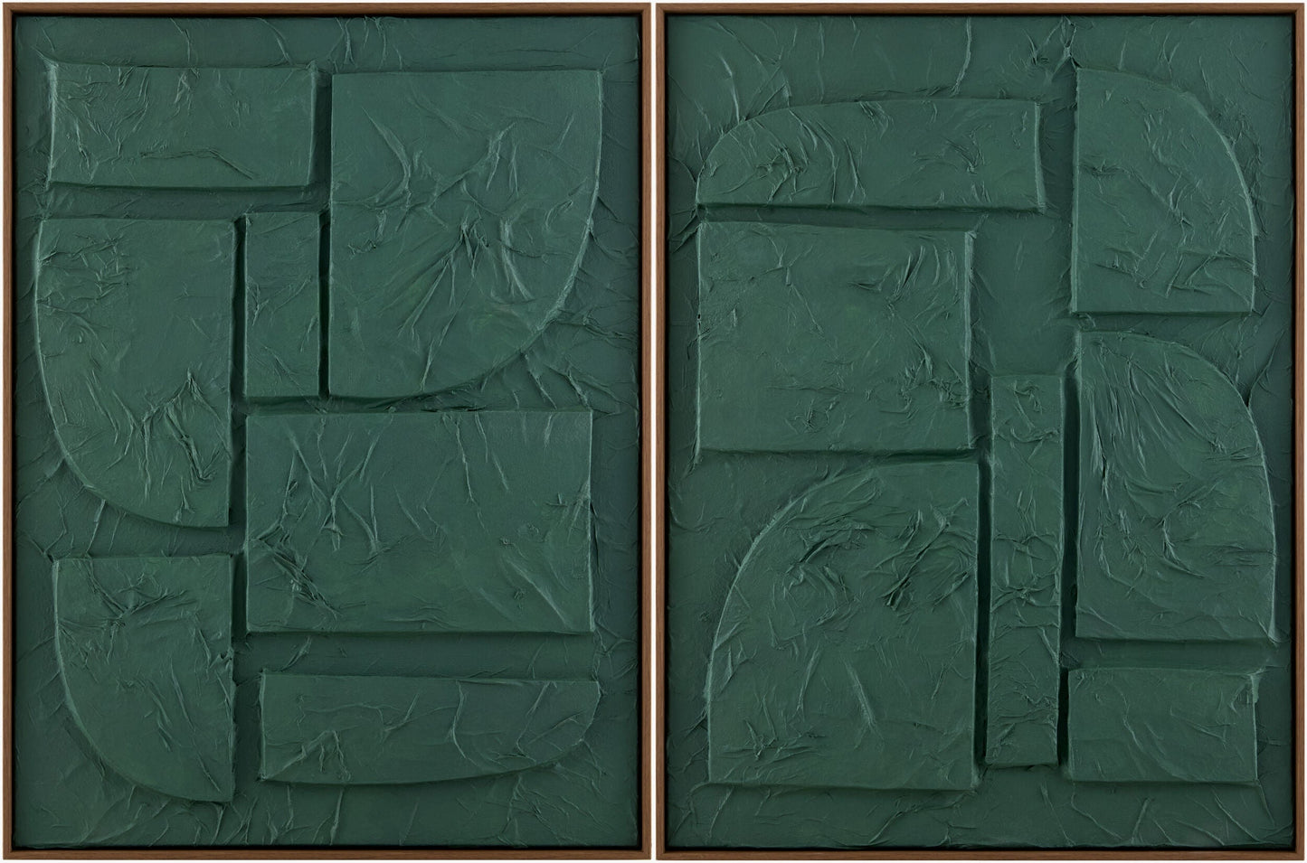 Soft Deep Teal Modern Framed Wall Art for modern gallery walls