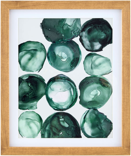 Rich Deep Teal Modern Framed Wall Art for modern gallery walls